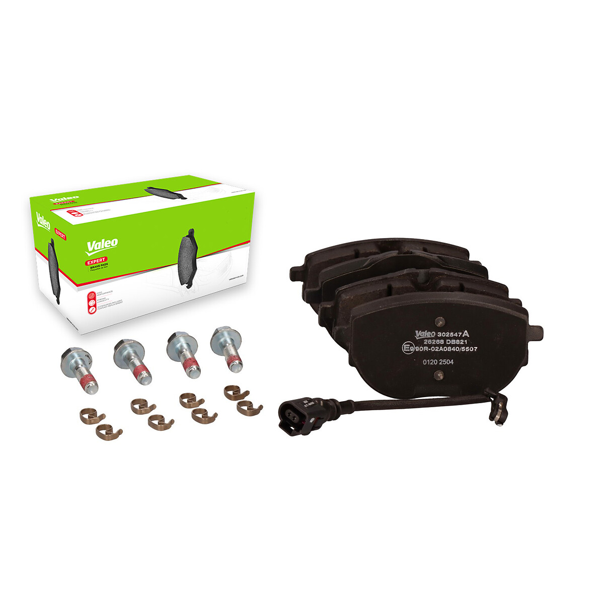 Jeu de 4 plaquettes de frein VALEO ref. 302547A